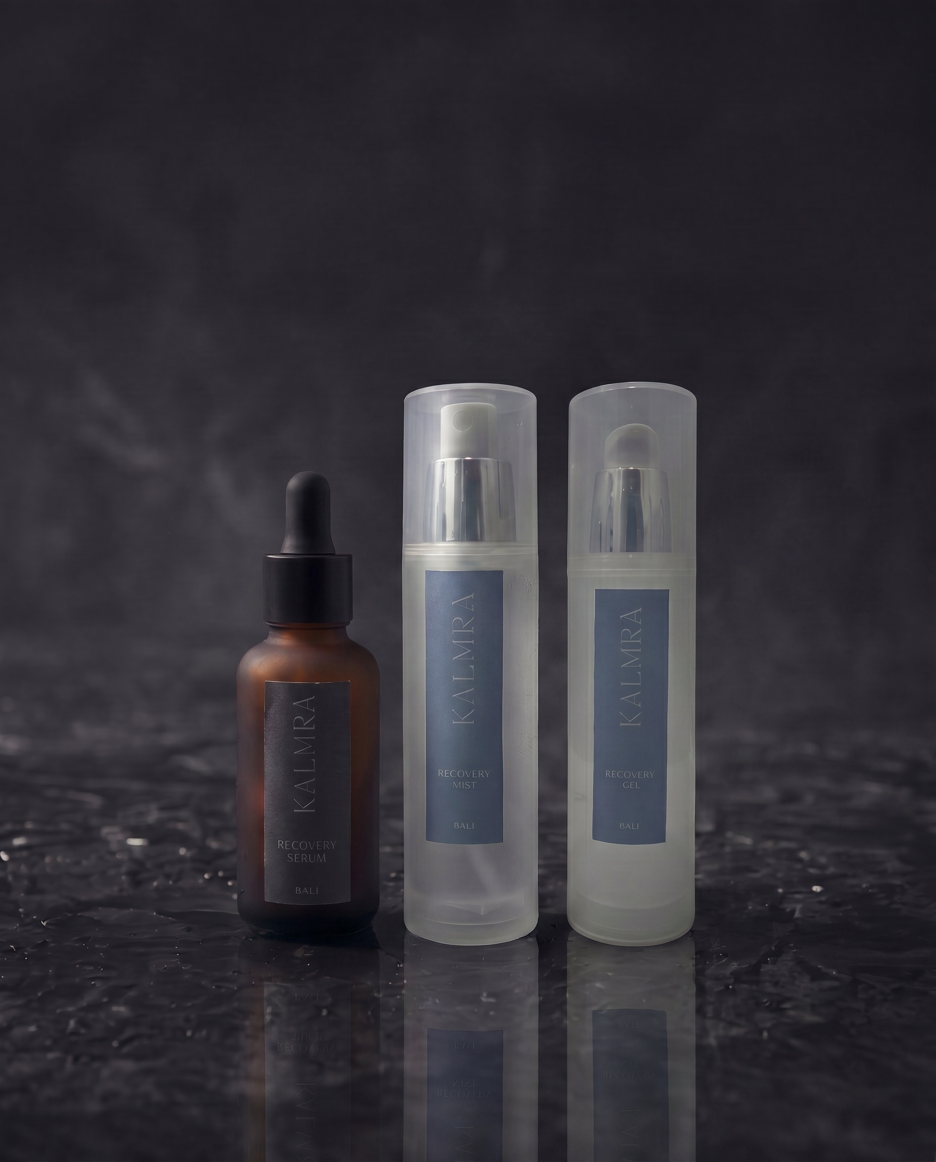 Wet skin in cool directional light